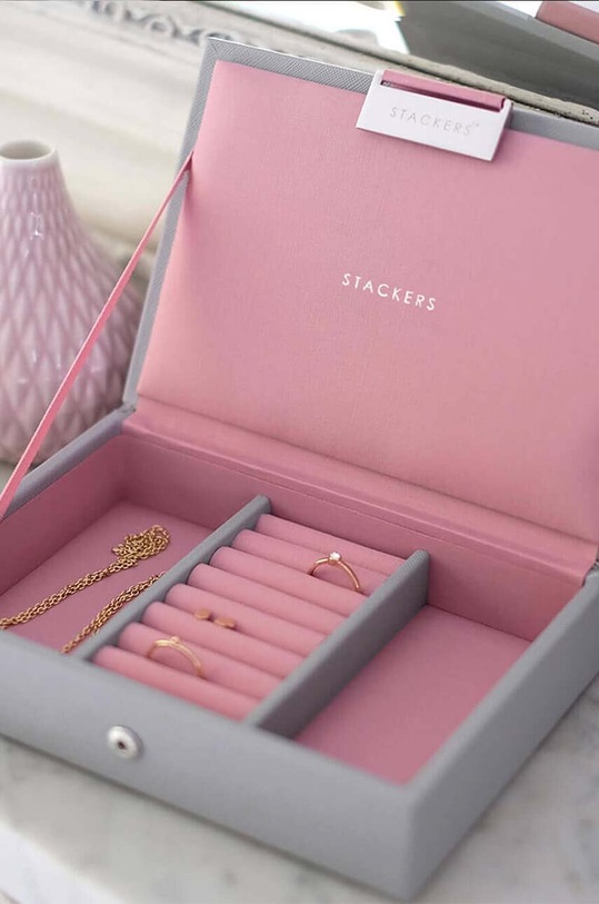 Stackers szkatułka na biżuterię szary 73536.