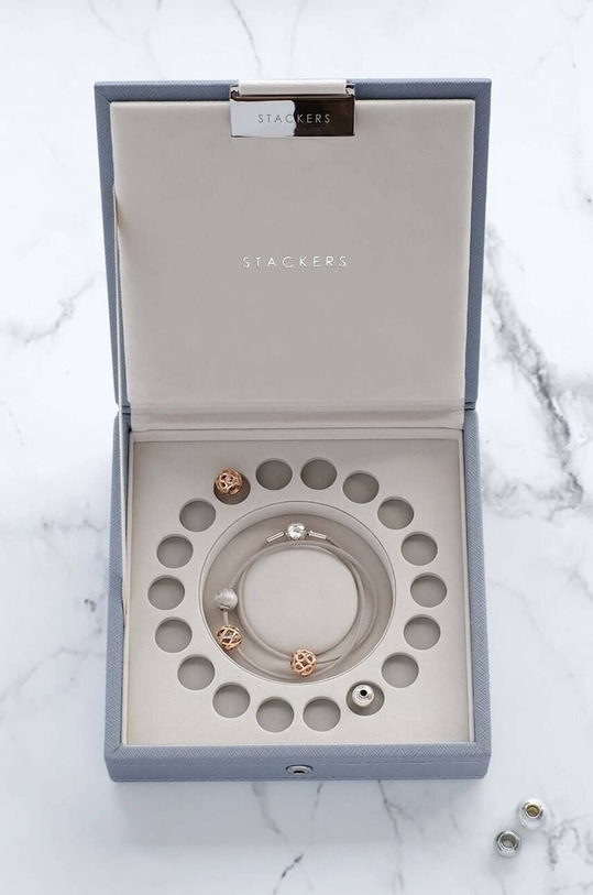 Stackers szkatułka na bransoletkę i charmsy niebieski 73748