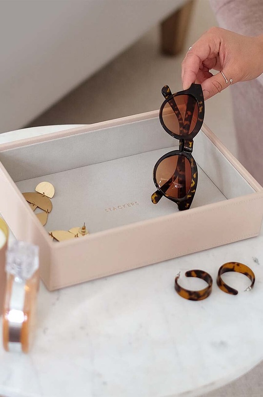 Living și dormitor Stackers cutie de bijuterii 73764 roz