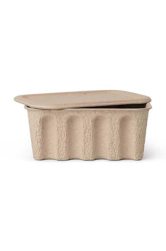ferm LIVING cutie de depozitare Paper Pulp Box 2-pack 1104263132 bej AA00