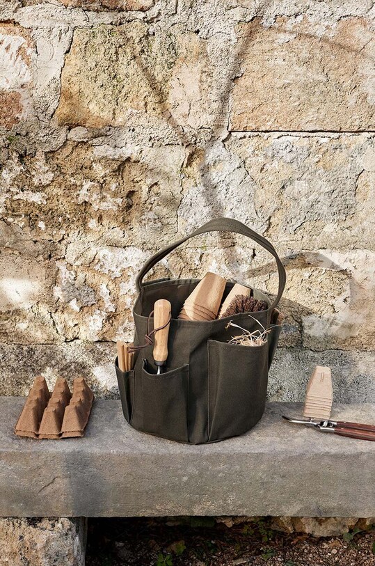 Сумка для садовых инструментов ferm LIVING Bark Garden Bucket 1104267579 зелёный AA00