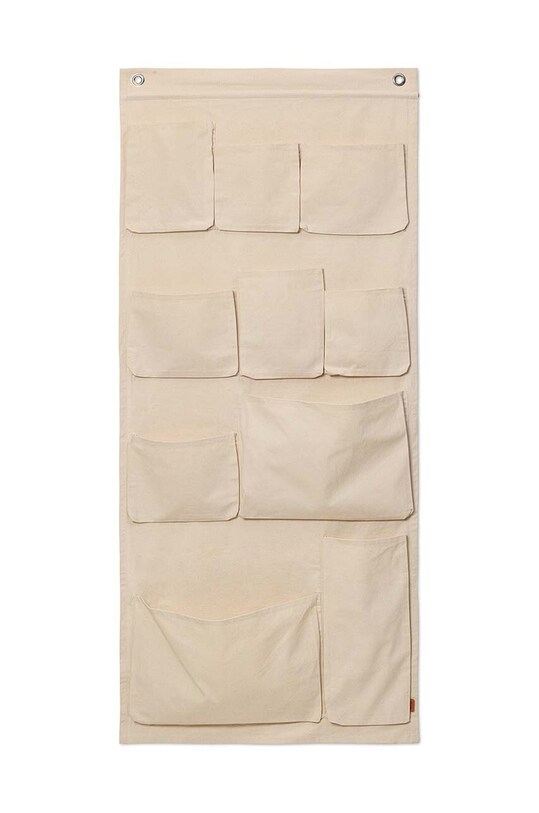 ferm LIVING organizator de perete Canvas XL Wall Pockets bej 1104266380