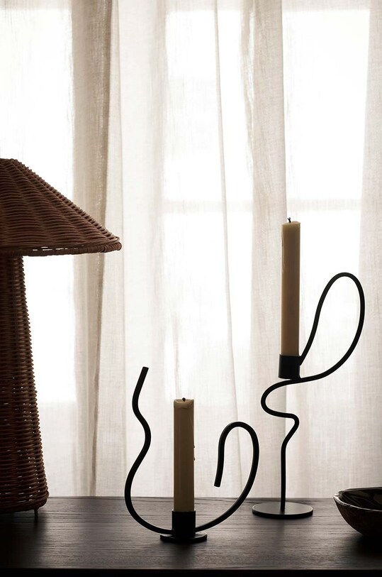 Гостиная и спальня Декоративный подсвечник ferm LIVING Valse 1104268152 чёрный