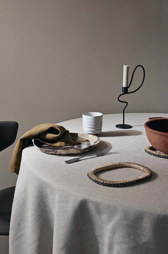 Декоративный подсвечник ferm LIVING Valse чёрный 1104268152
