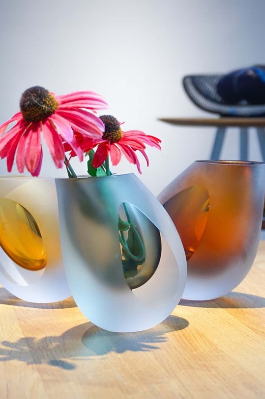 Вітальня та спальня Декоративна ваза Philippi Occhio P139007 сірий