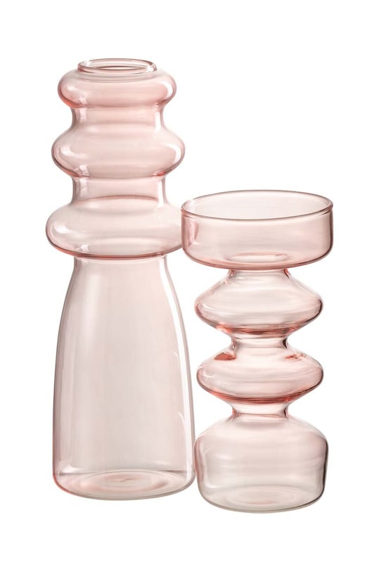 Декоративна ваза J-Line Luna 28874 рожевий AA00