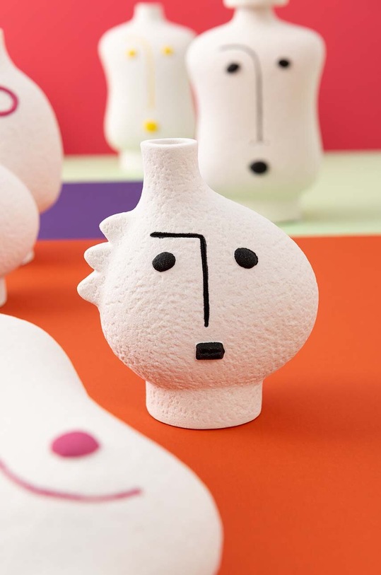Набір декоративних ваз J-Line Face Abstract 3-pack 40436 білий