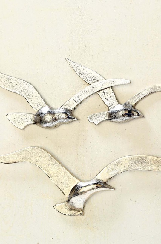 Salon i sypialnia Boltze dekoracja ścienna Vogel 2-pack 1014713 żółty