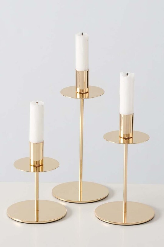 Набор подсвечников Boltze Phoenix 3 шт 2052909 жёлтый