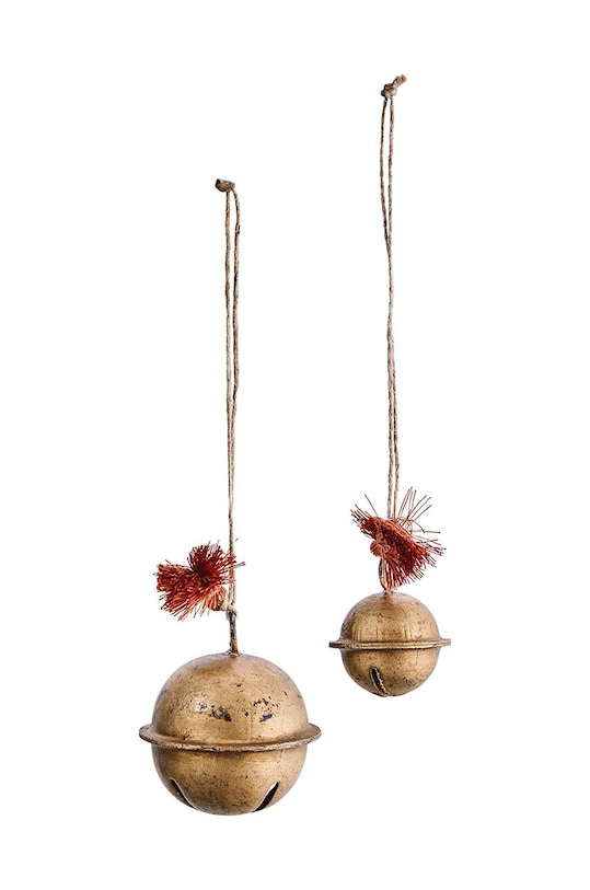 Dekorácia Madam Stoltz Hanging Bells 2-pak viacfarebná CC.5279.S2