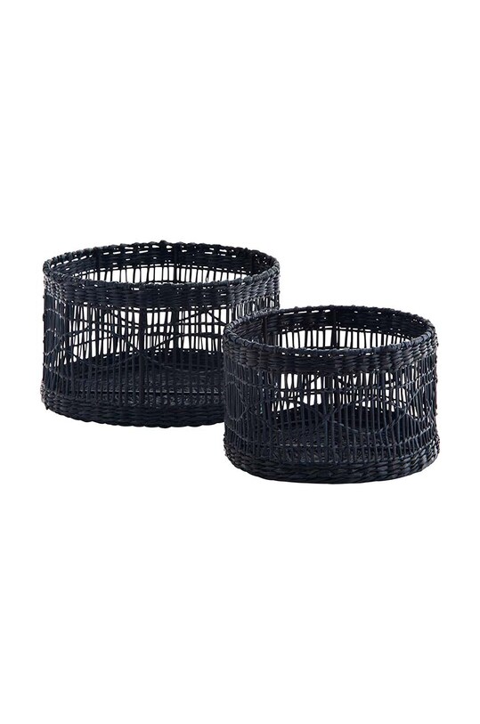 Набір кошиків для зберігання Madam Stoltz 2-pack чорний MKTE2212114.2