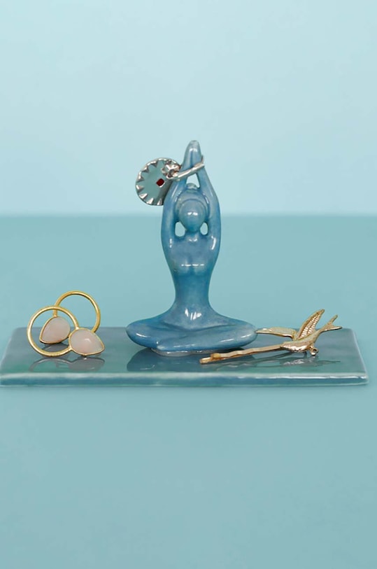 Гостиная и спальня Стенд для колец Balvi Asana 27683 голубой