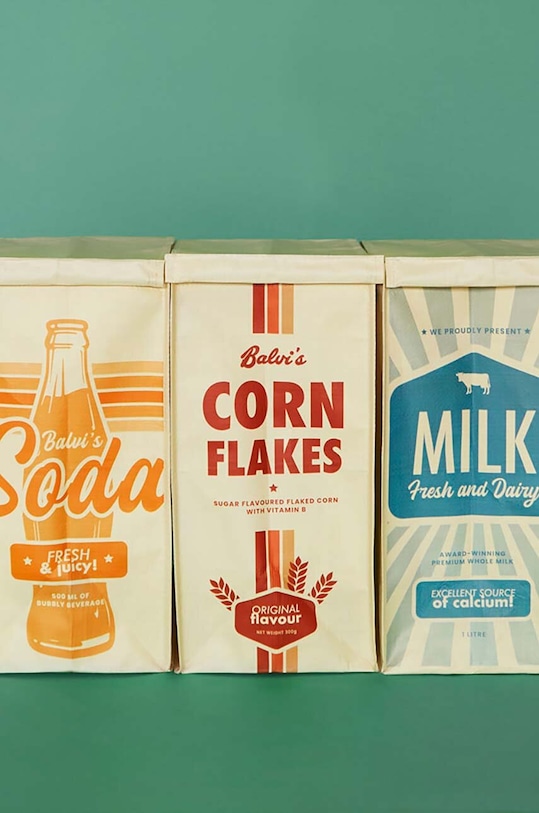 Vrecia na odpadky Balvi Retro 3-pak viacfarebná 27670