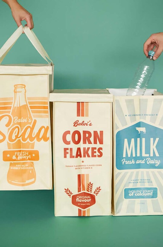 Vrecia na odpadky Balvi Retro 3-pak 27670 viacfarebná