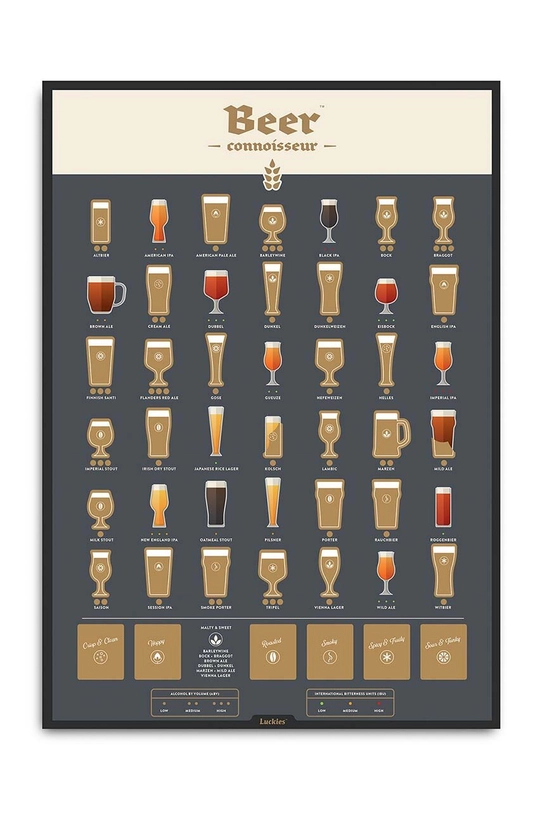 Luckies of London poster zdrapka Beer Connoisseur Poster multicolor LK.LUKBPOST