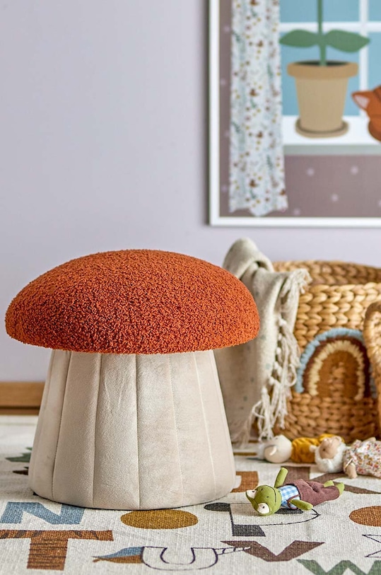 Bloomingville scaun de puf Bertil 82058266 rosu AA00