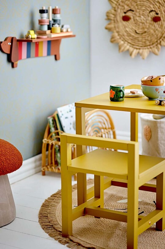 Σαλόνι και υπνοδωμάτιο Πουφ Bloomingville Bertil 82058266 κόκκινο