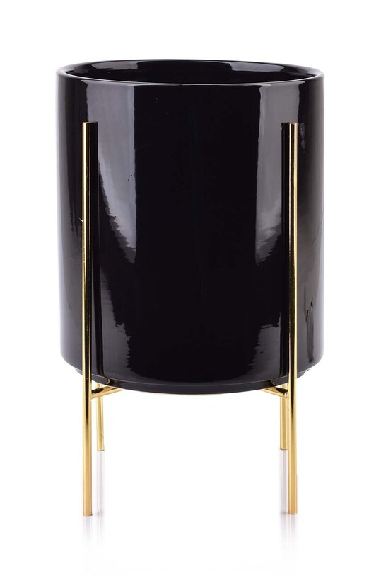 Affek Design doniczka ze stelażem Neva czarny HTYE9315.PROM