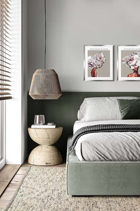 Σαλόνι και υπνοδωμάτιο Διακοσμητικό τοίχου σε κορνίζα 43 x 53 cm AN.1529201.23239 πολύχρωμο