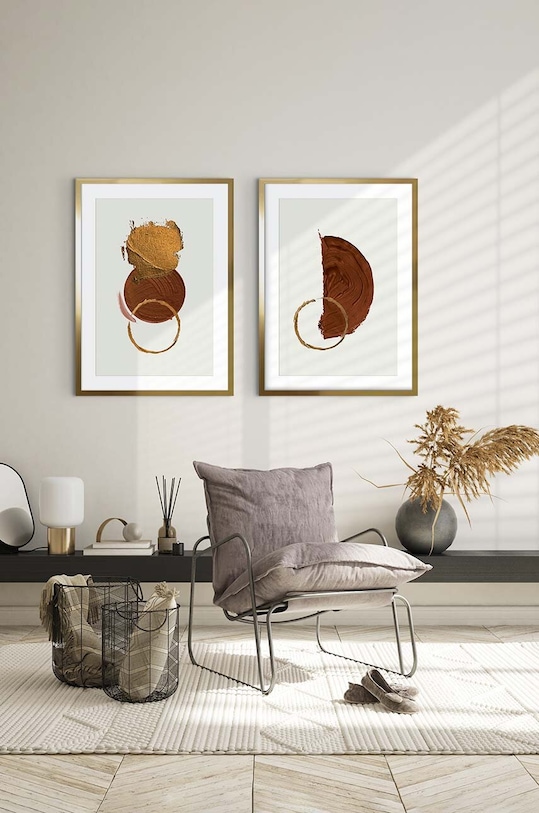 Salon i sypialnia dekoracja ścienna w ramie 53 x 73 cm 15.41.201.5026 multicolor