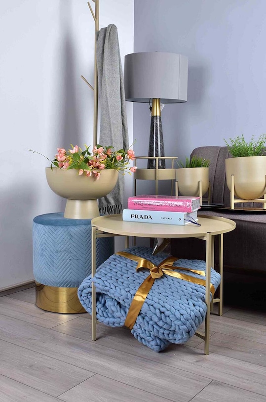 Affek Design doniczka ze stelażem Swan 2-pack HTOP7440.PROM beżowy AA00