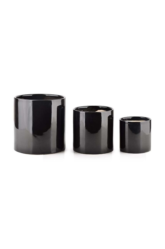 Cookini zestaw doniczek Neva 3-pack czarny HTYE0577