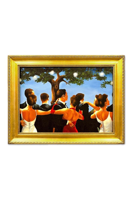 Ελαιογραφία σε κορνίζα Jack Vettriano, The Singing Butler πολύχρωμο 172250