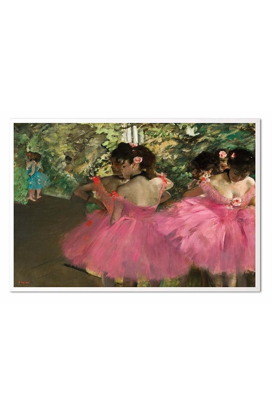 Αναπαράσταση σε χαρτί Edgar Degas, Dancers In Pink πολύχρωμο 172243