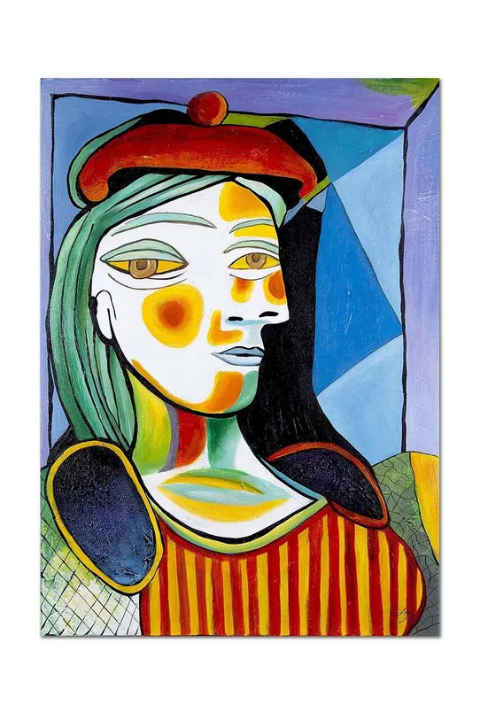 reproducere pictată în ulei Pablo Picasso, Kobieta w czerwonym berecie multicolor 172240