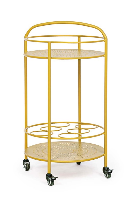 Nappali és hálószoba Bizzotto kocsi palacktartóval Burton 802889 sárga