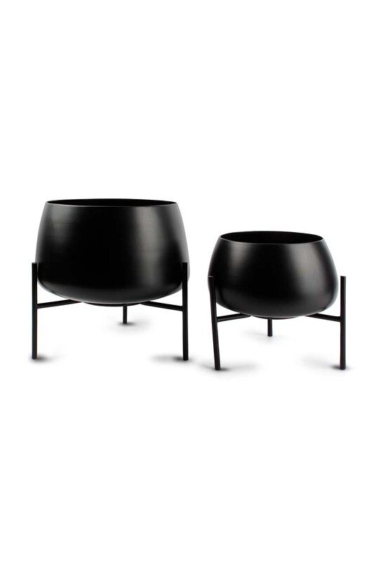S|P Collection set de huse pentru ghivece Patio 2-pack negru 825113