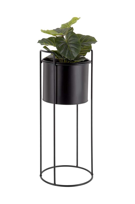 Present Time zestaw doniczek ze stelażem 3-pack PT3698BK czarny AA00