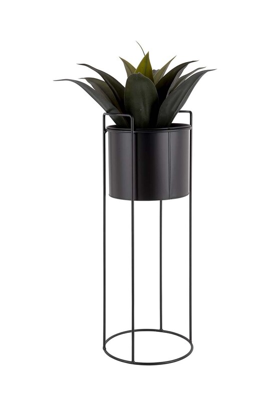 Present Time zestaw doniczek ze stelażem 3-pack czarny PT3698BK