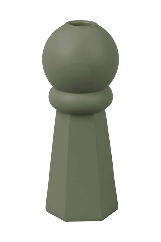 Декоративний свічник Present Time Geo Crown зелений PT3954GR