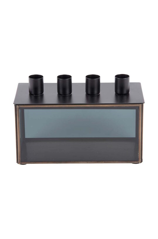 Декоративный подсвечник Present Time Boxed Rectangle чёрный PT4006BK
