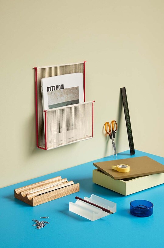 Závěsná police Hübsch String Wall Magazine Holder 021420 vícebarevná AA00