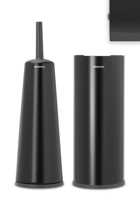 Brabantia set accesorii pentru baie ReNew 3-pack negru 280603