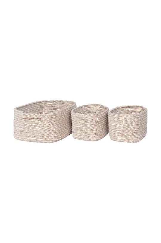 House Nordic zestaw koszy do przechowywania Teixo 3-pack 4401544 beżowy AA00