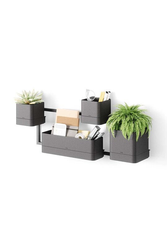 Umbra set ghivece de perete Cubiko 1018767.040 negru