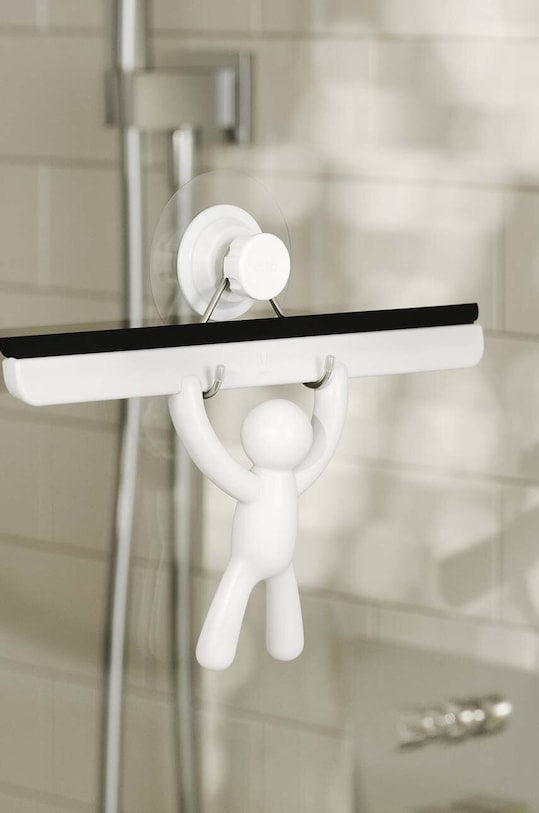 Sprchová stěrka s háčkem Umbra Buddy bílá 1021303.660