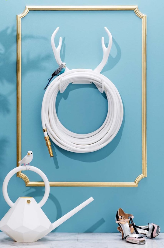 Garden Glory suport pentru furtun de grădină Reindeer White 33.GG alb AA00