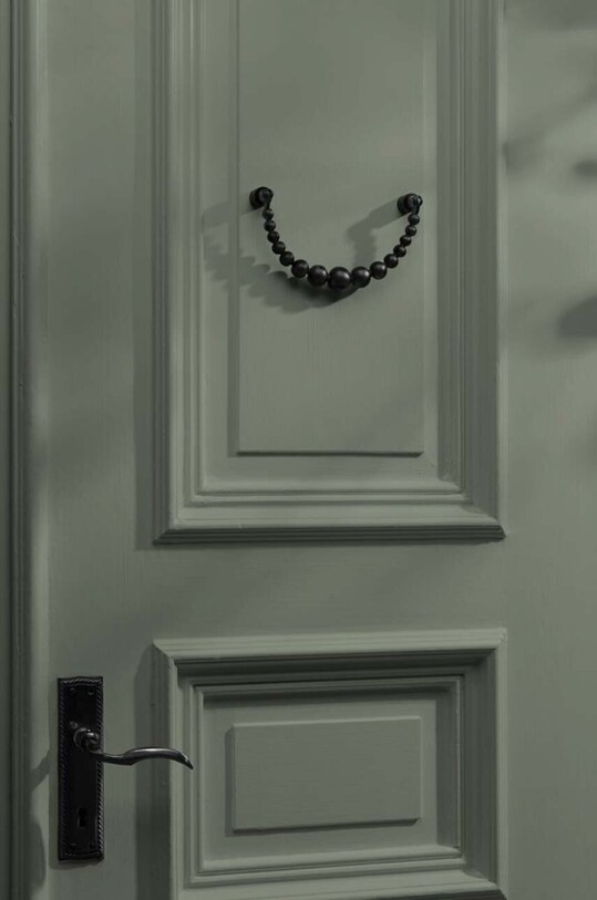 Lifestyle Garden Glory ciocănitor de ușă Pearl Ribbon 19516.GG negru