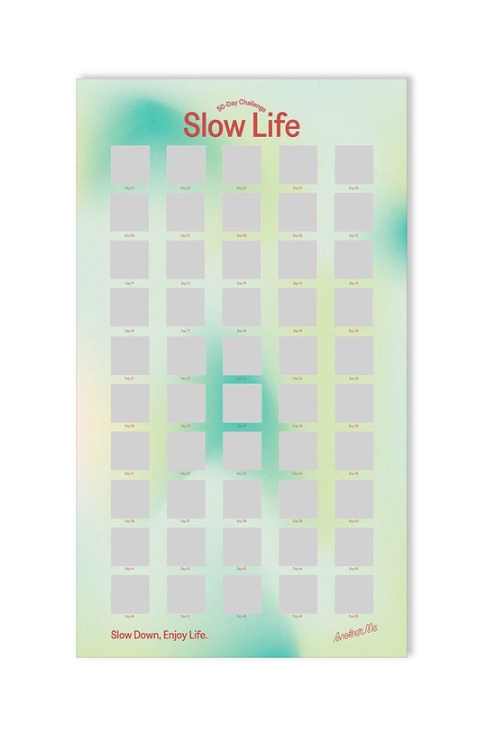 Salotto e camera Another Me poster da grattare 50 Day Challenge, Slow Life, English AM50CHPOSLE multicolore