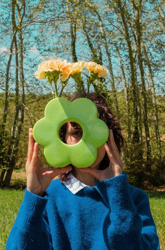 Διακοσμητικό βάζο DOIY Daisy DYVADAIGR πράσινο