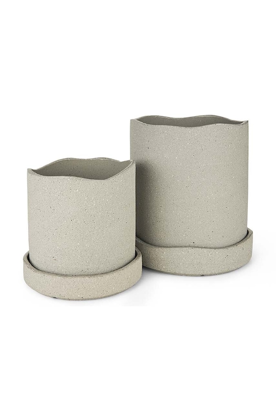 Δοχείο ferm LIVING Uneru Pot 1104267311 μπεζ AA00