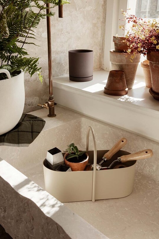 Úložný box ferm LIVING Grib Toolbox béžová 1104263284