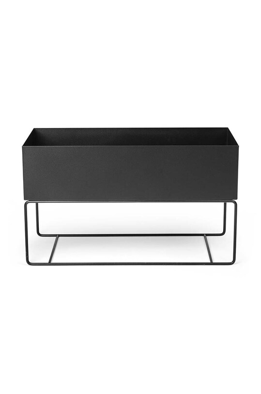 Цветочный горшок со стеллажом ferm LIVING Plant Box L чёрный 110110101