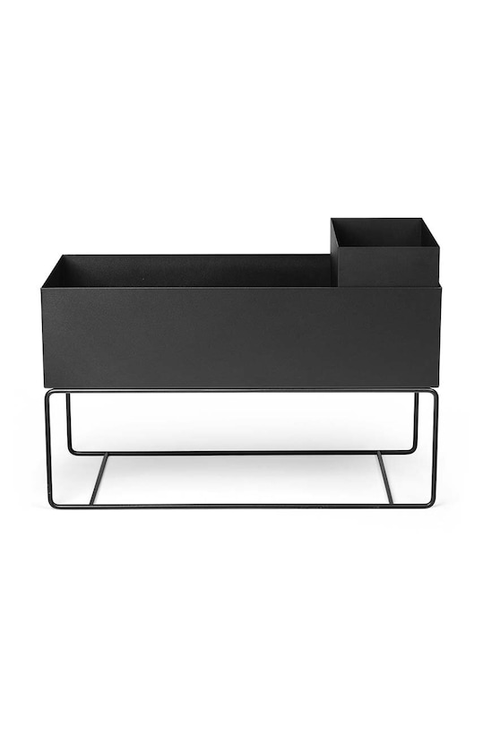 Квітковий горщик зі стелажем ferm LIVING Plant Box L 110110101 чорний AA00