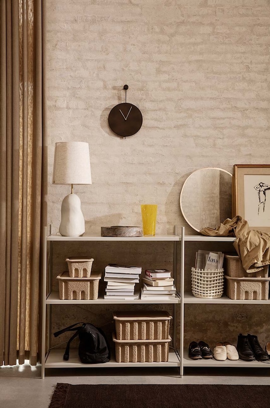 Úložný box ferm LIVING Paper Pulp Box L 2-pak béžová 100313315