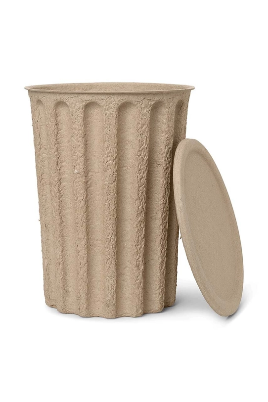 ferm LIVING kosz na papier Paper Pulp Paper Bin 1104263956 beżowy AA00